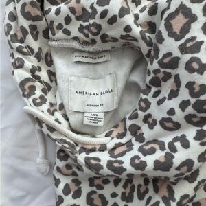 American Eagle Leopard Print Hoodie